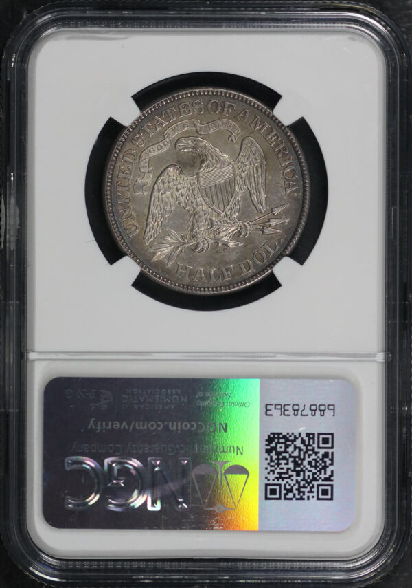 Reverse of this 1874-CC Liberty Seated Half Dollar Arrows NGC AU-58+
