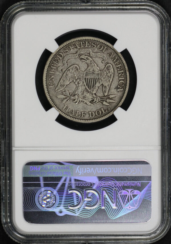 Reverse of this 1875 Liberty Seated Half Dollar NGC VF-35