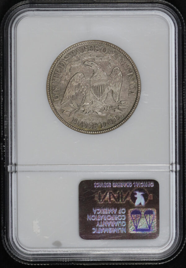 Reverse of this 1884 Liberty Seated Half Dollar NGC XF-45
