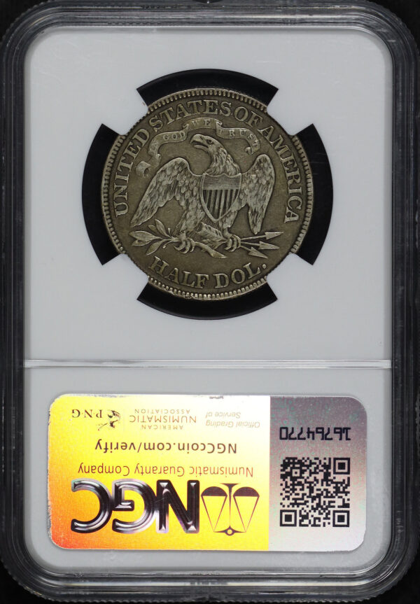Reverse of this 1886 Liberty Seated Half Dollar NGC VF-35