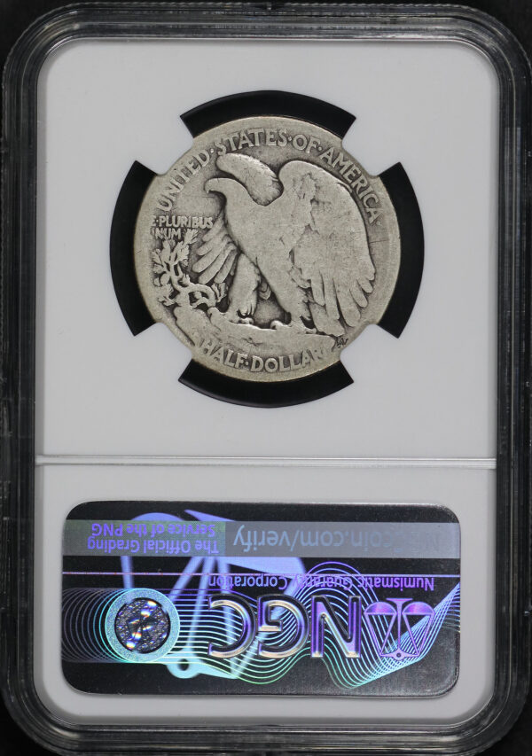 Reverse of this 1916-S Walking Liberty Half Dollar NGC G-4