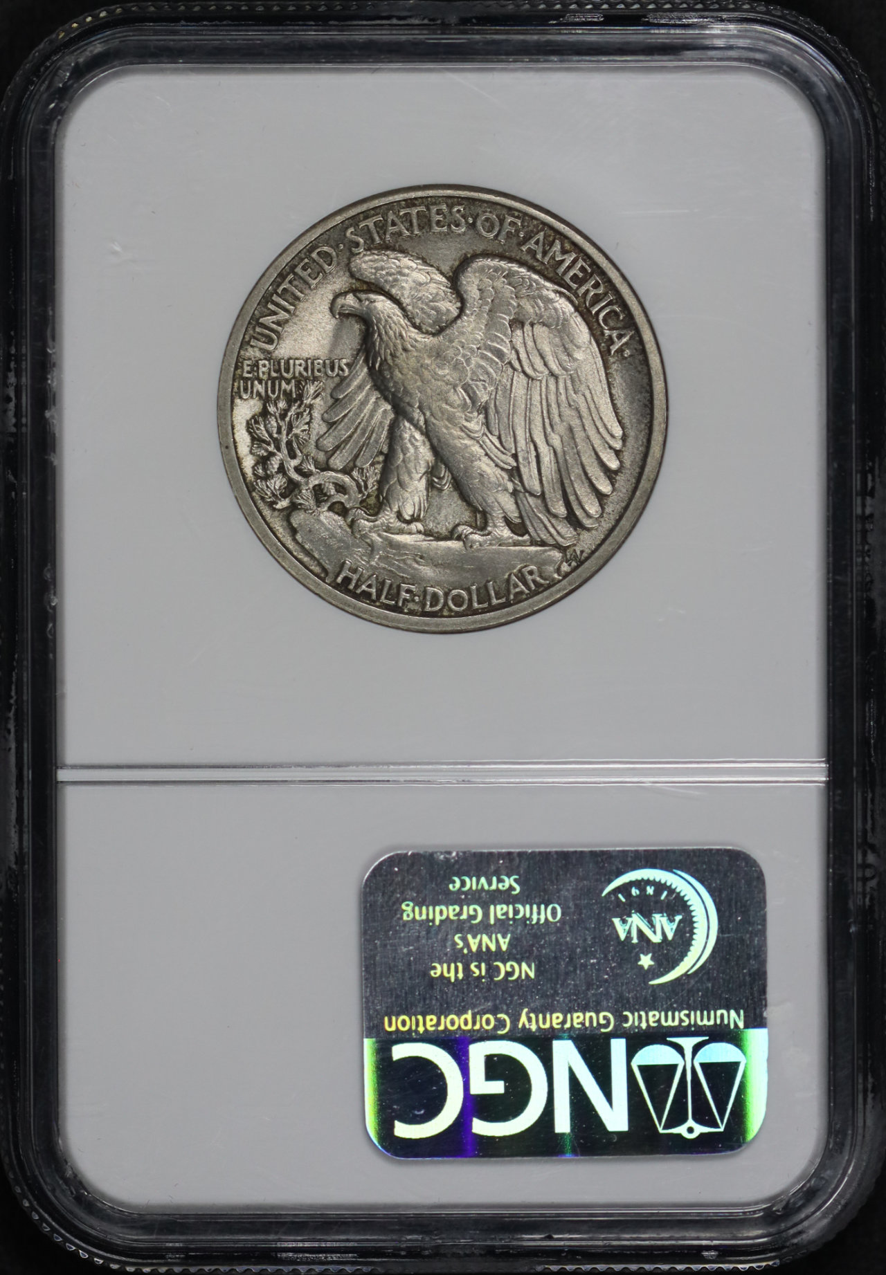 Reverse of this 1916-S Walking Liberty Half Dollar NGC MS-62
