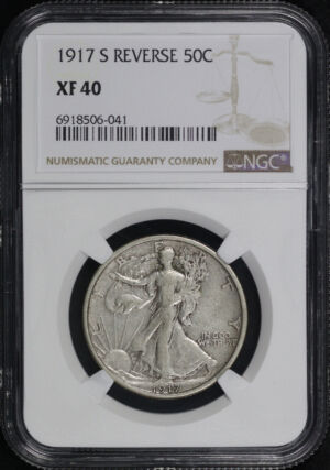 Obverse of this 1917-S Walking Liberty Half Dollar Reverse NGC XF-40
