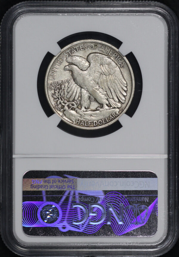 Reverse of this 1918-D Walking Liberty Half Dollar NGC VF-35