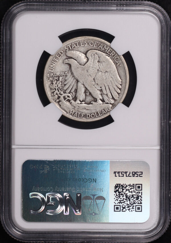 Reverse of this 1921 Walking Liberty Half Dollar NGC F-15