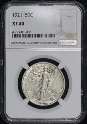 Obverse of this 1921 Walking Liberty Half Dollar NGC XF-40