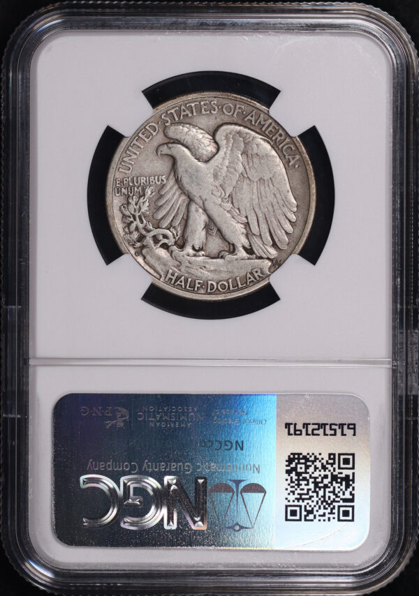 Reverse of this 1921-D Walking Liberty Half Dollar NGC VF-20
