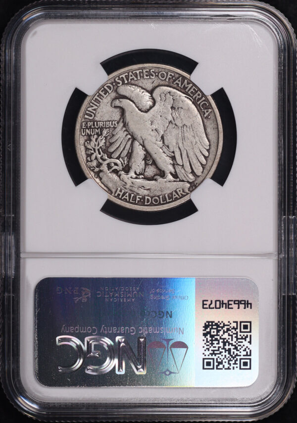 Reverse of this 1921-S Walking Liberty Half Dollar NGC F-12