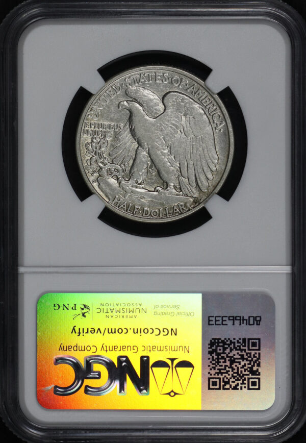 Reverse of this 1923-S Walking Liberty Half Dollar NGC XF-45