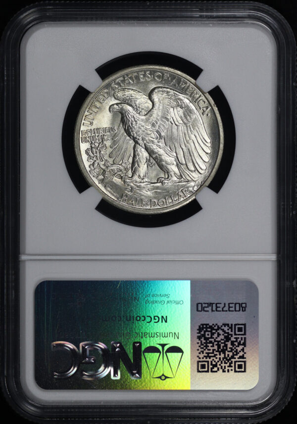 Reverse of this 1929-D Walking Liberty Half Dollar NGC MS-65