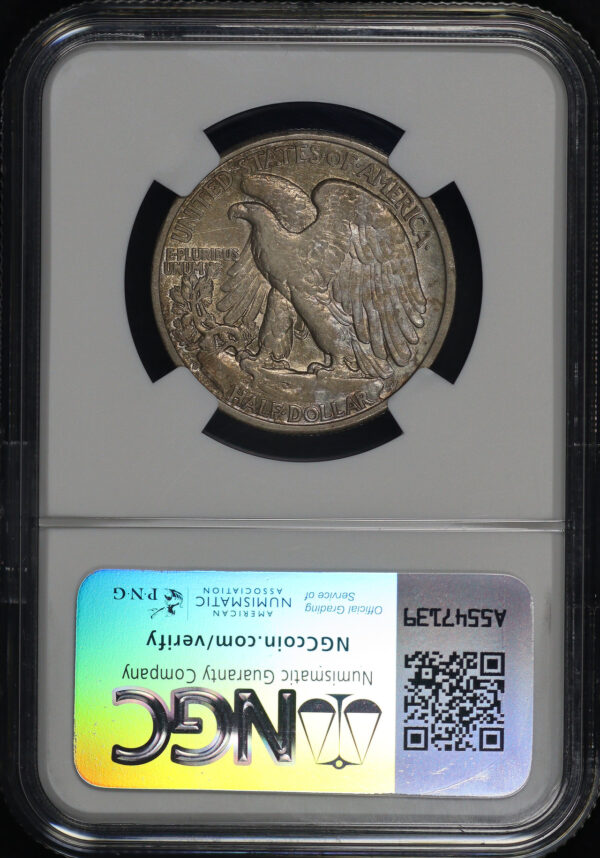 Reverse of this 1929-S Walking Liberty Half Dollar NGC XF-45
