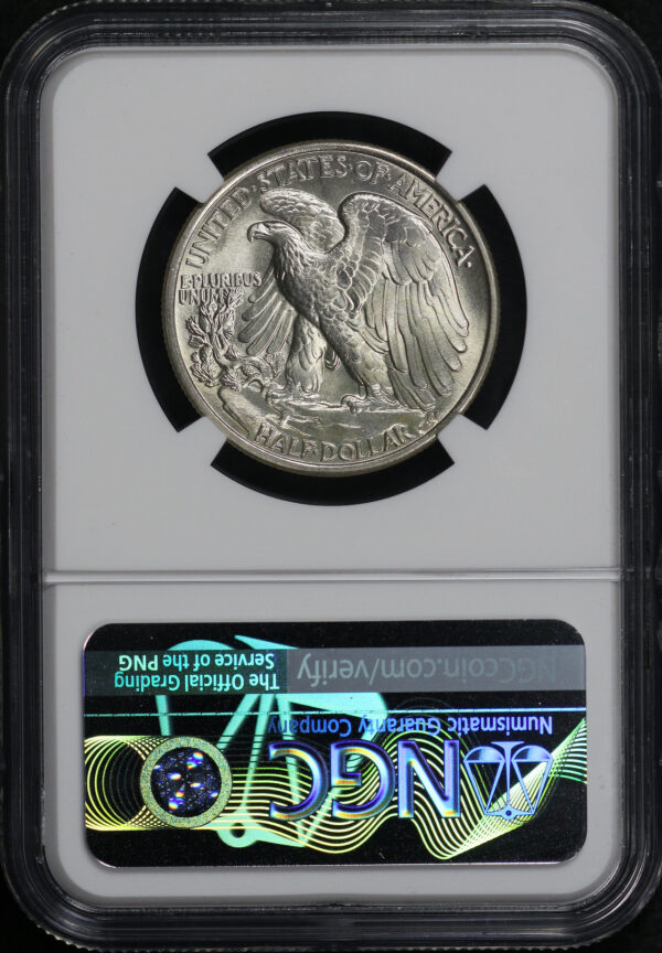 Reverse of this 1934 Walking Liberty Half Dollar NGC MS-67+ CAC