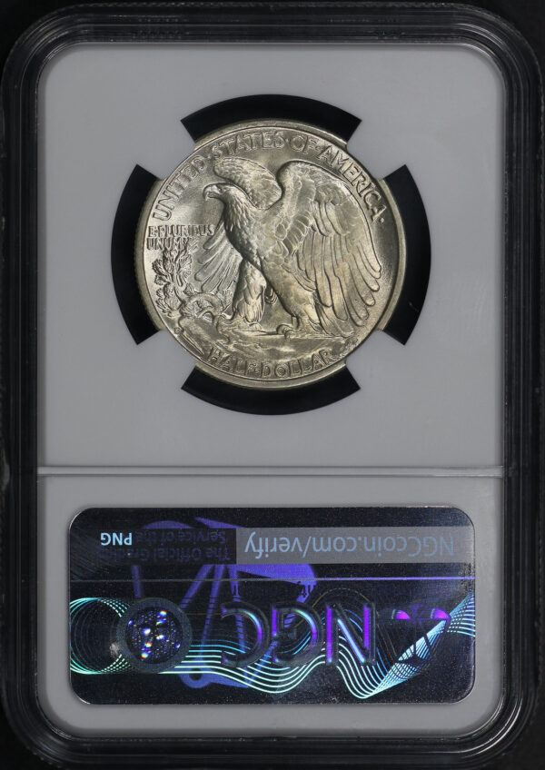 Reverse of this 1935-S Walking Liberty Half Dollar NGC MS-66+