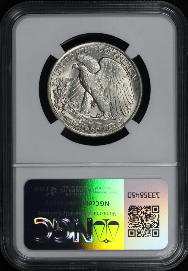 Reverse of this 1936 Walking Liberty Half Dollar NGC MS-67
