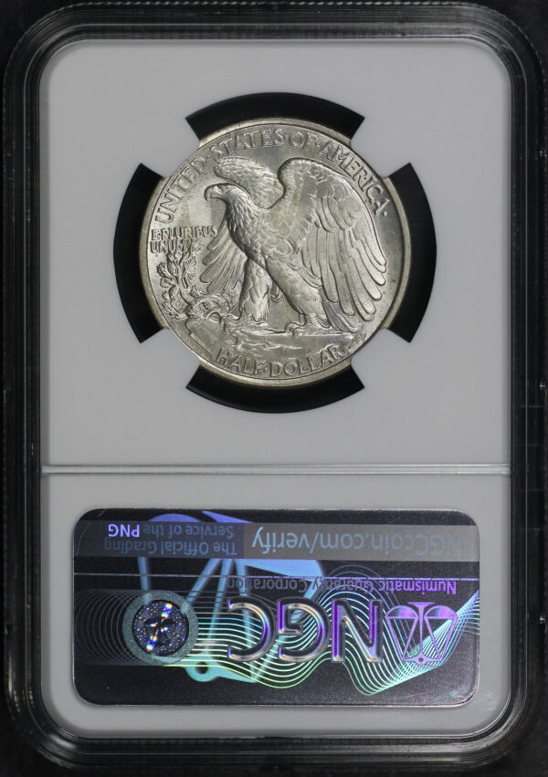 Reverse of this 1937 Walking Liberty Half Dollar NGC MS-65