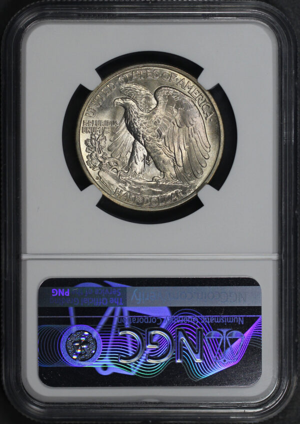 Reverse of this 1937-D Walking Liberty Half Dollar NGC MS-67+ CAC