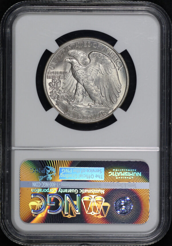 Reverse of this 1938-D Walking Liberty Half Dollar NGC MS-63