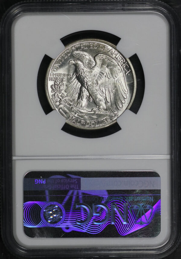 Reverse of this 1938-D Walking Liberty Half Dollar NGC MS-65