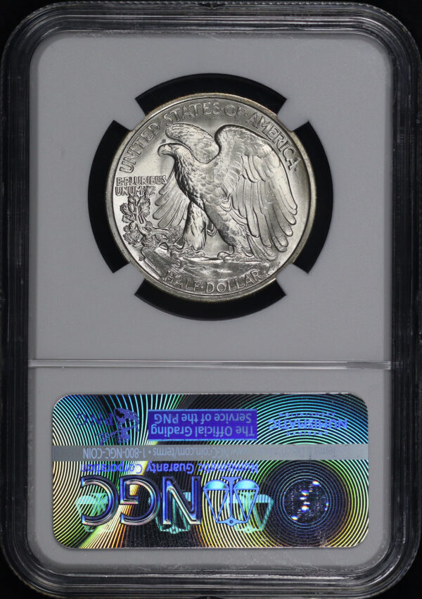 Reverse of this 1939-S Walking Liberty Half Dollar NGC MS-65