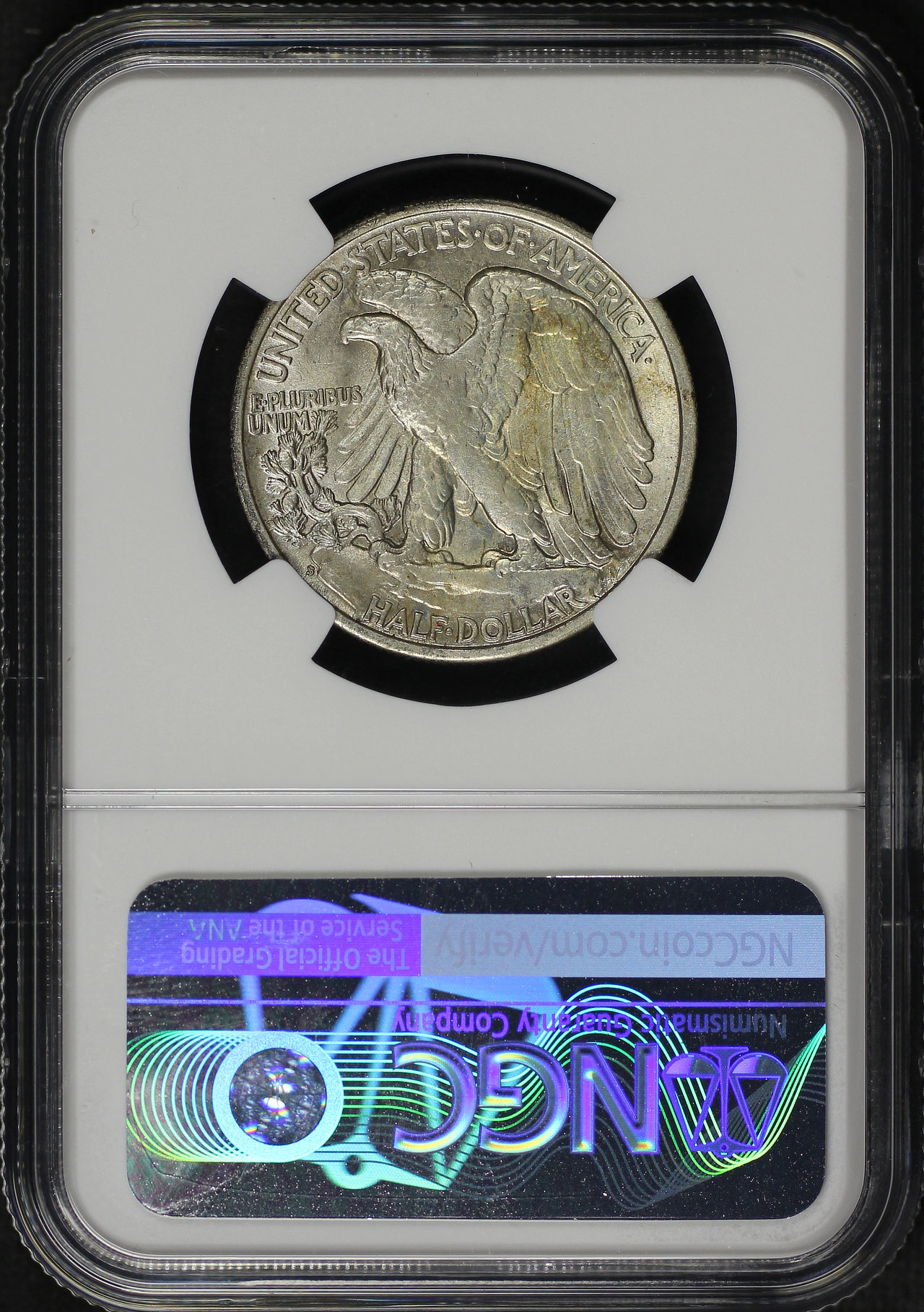 Reverse of this 1940-S Walking Liberty Half Dollar NGC AU-58