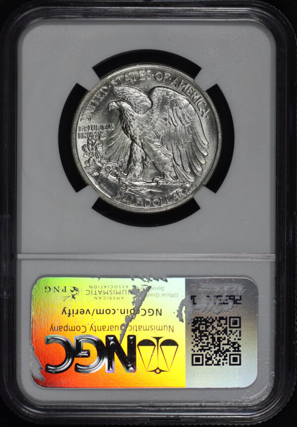Reverse of this 1941-S Walking Liberty Half Dollar NGC MS-66