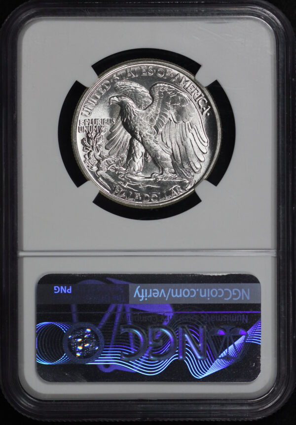 Reverse of this 1942 Walking Liberty Half Dollar NGC MS-68