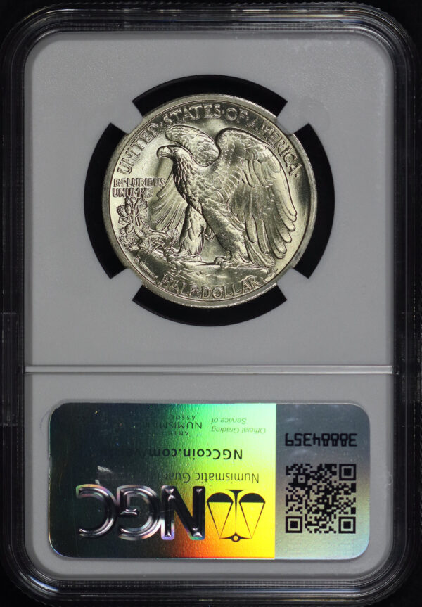 Reverse of this 1942-S Walking Liberty Half Dollar NGC MS-64