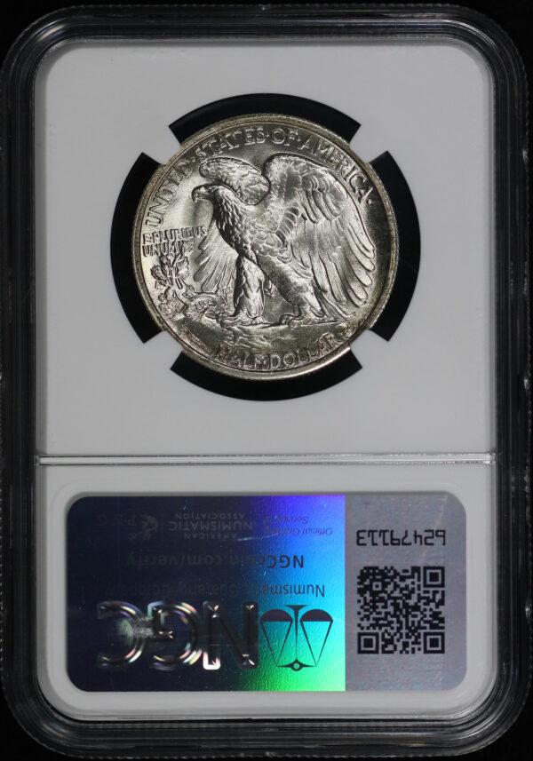 Reverse of this 1942-S Walking Liberty Half Dollar NGC MS-66+