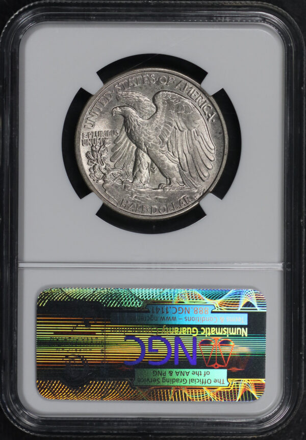 Reverse of this 1943 Walking Liberty Half Dollar NGC MS-65