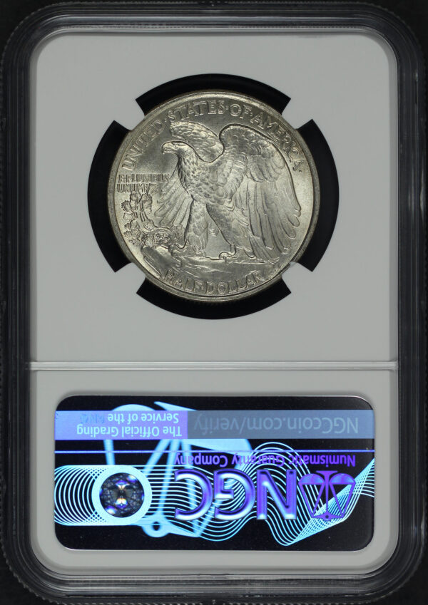 Reverse of this 1943 Walking Liberty Half Dollar NGC MS-65