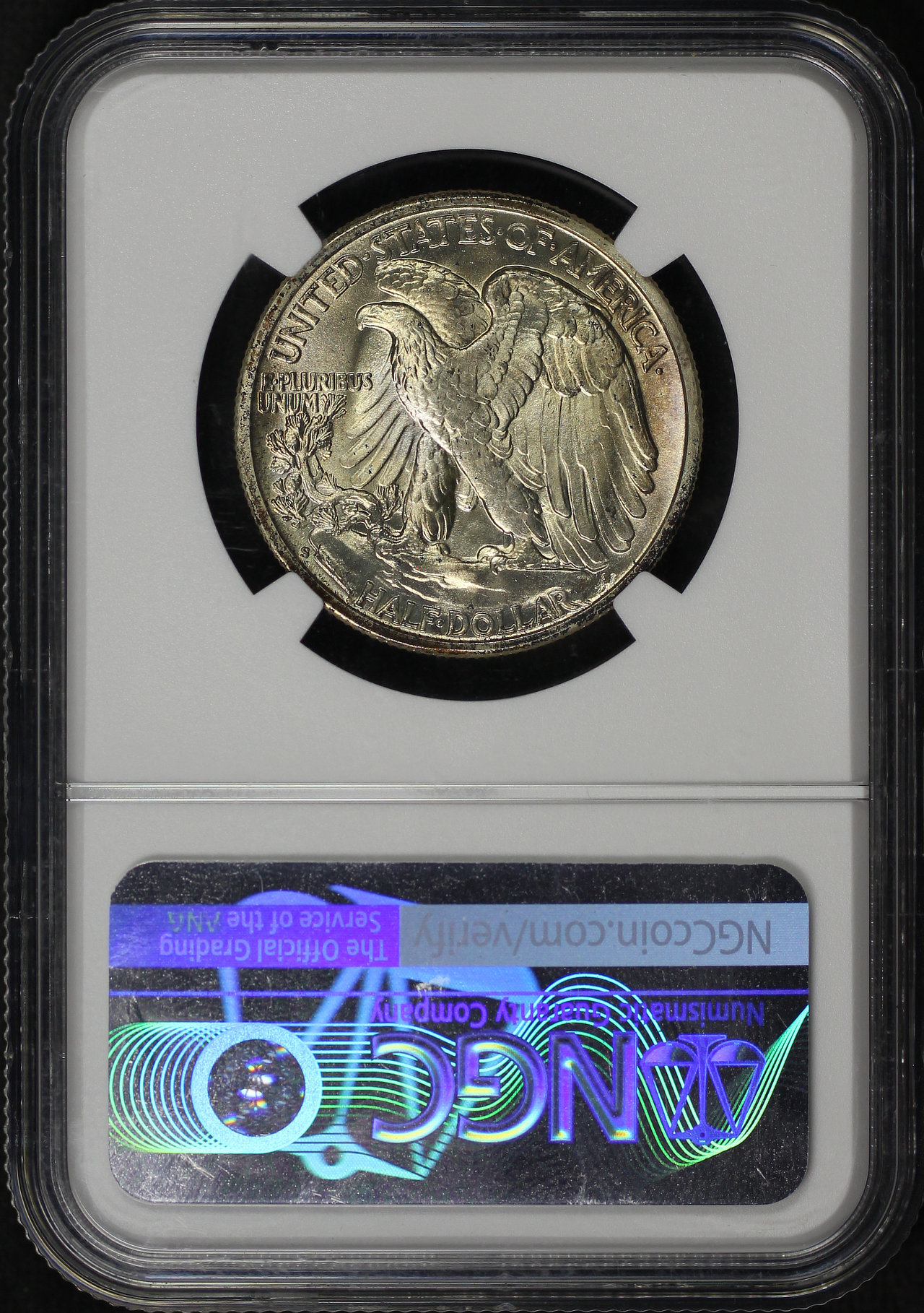 Reverse of this 1943-S Walking Liberty Half Dollar NGC MS-67