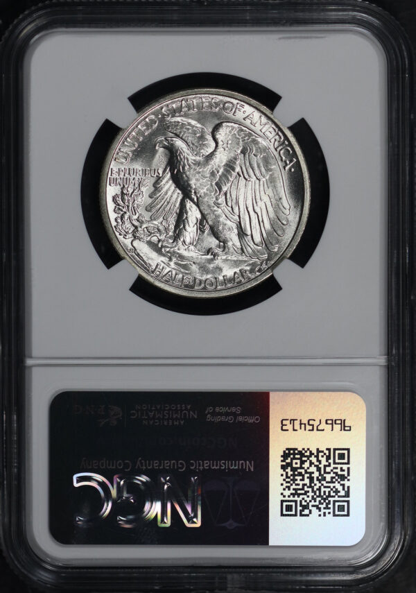 Reverse of this 1944-S Walking Liberty Half Dollar NGC MS-66+