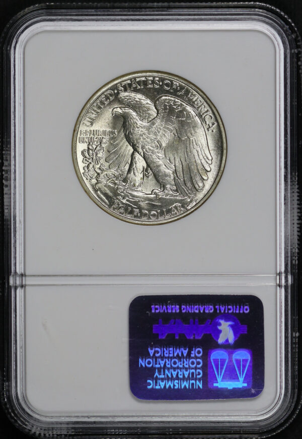 Reverse of this 1945 Walking Liberty Half Dollar NGC MS-63