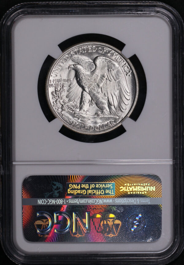 Reverse of this 1945-S Walking Liberty Half Dollar NGC MS-64