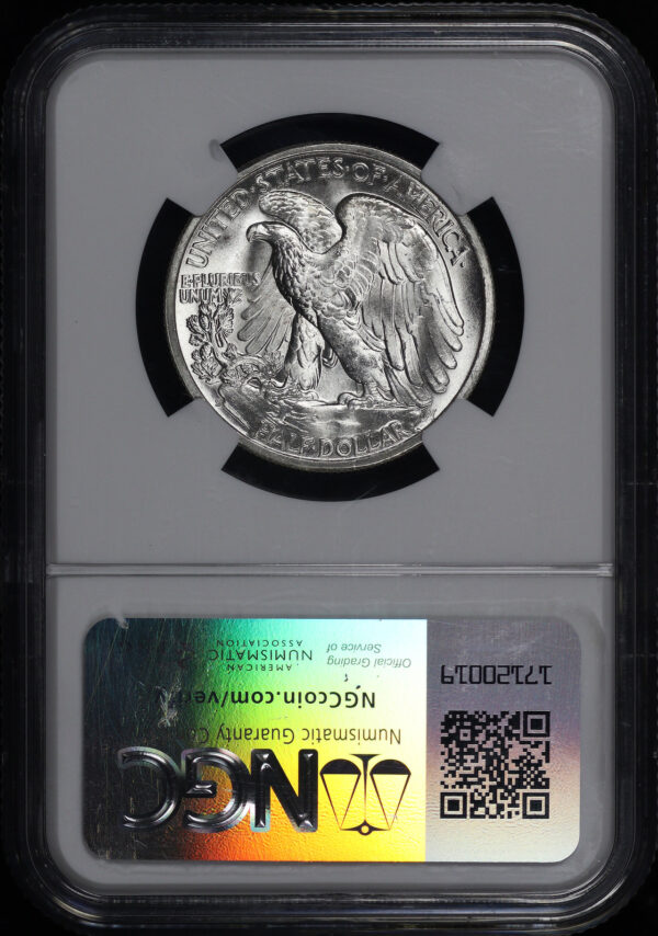 Reverse of this 1946-S Walking Liberty Half Dollar NGC MS-67+