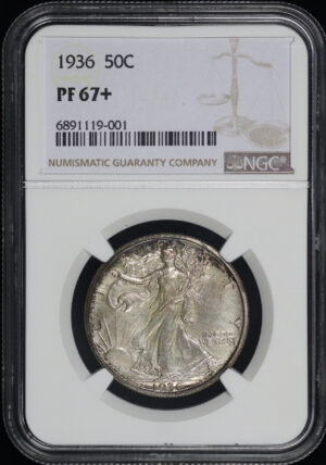 Obverse of this 1936 Walking Liberty Half Dollar NGC PF-67+