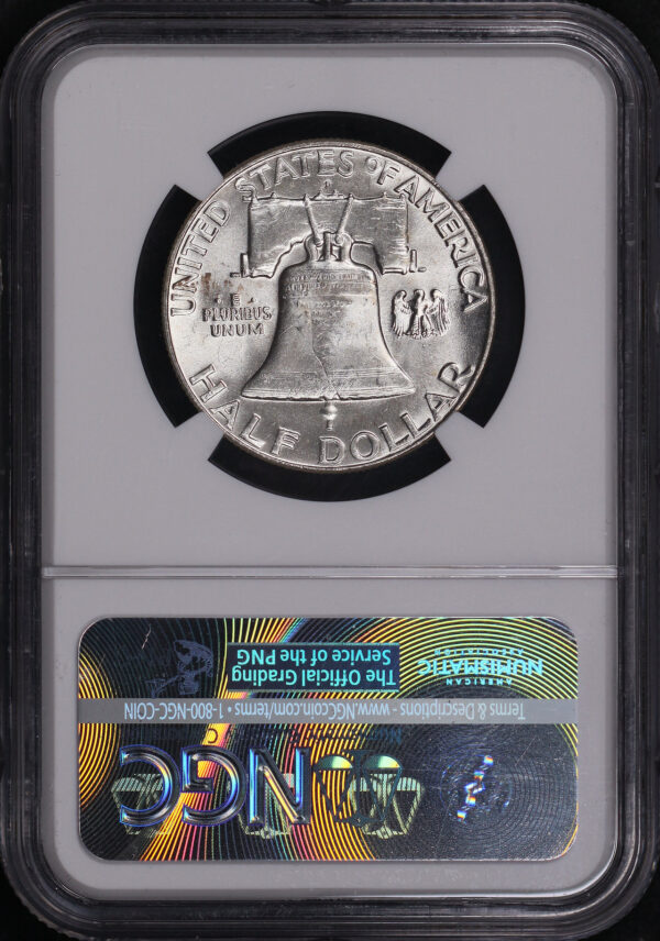 Reverse of this 1960-D Franklin Half Dollar NGC MS-64