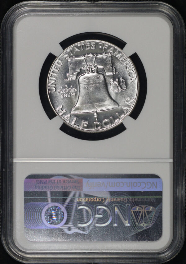 Reverse of this 1953 Franklin Half Dollar NGC PF-67