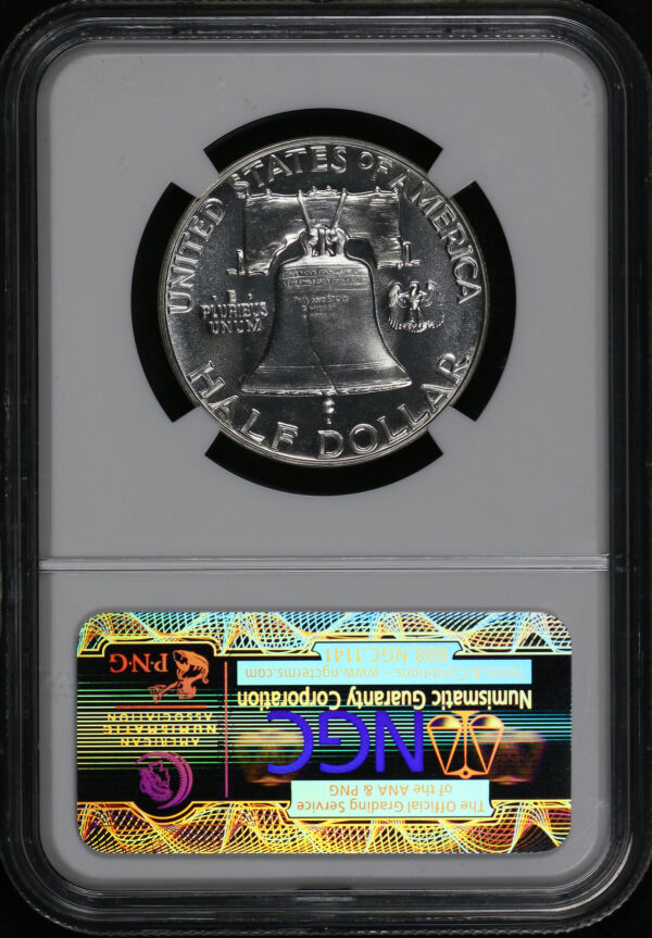 Reverse of this 1954 Franklin Half Dollar NGC PF-67