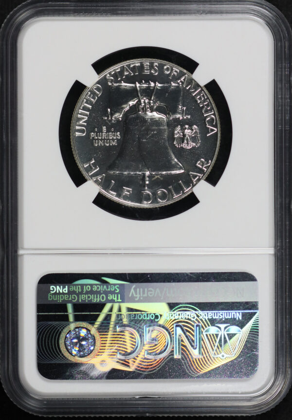 Reverse of this 1959 Franklin Half Dollar NGC PF-67