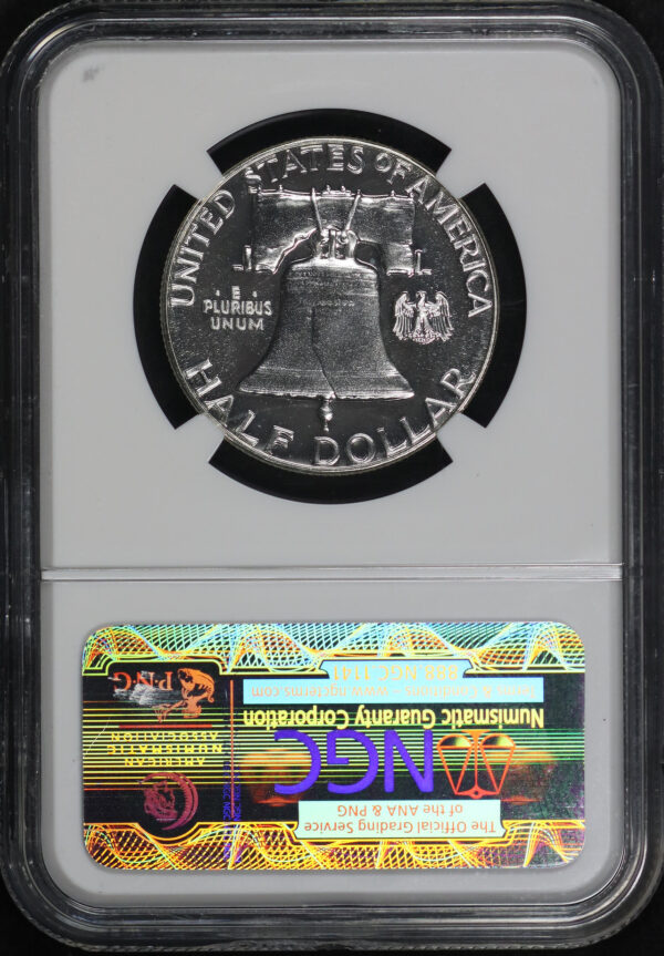 Reverse of this 1960 Franklin Half Dollar NGC PF-67
