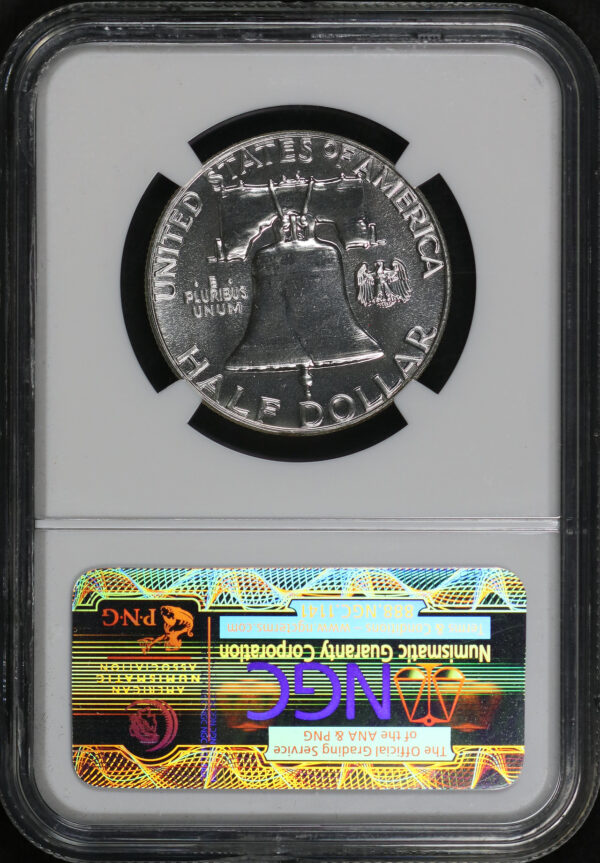Reverse of this 1961 Franklin Half Dollar NGC PF-68