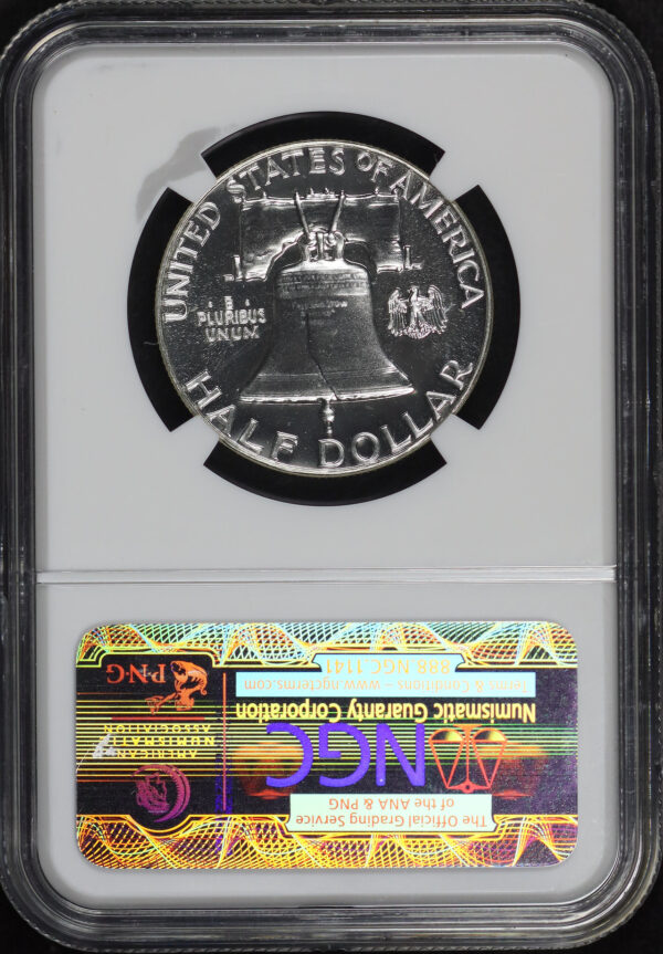 Reverse of this 1962 Franklin Half Dollar NGC PF-67