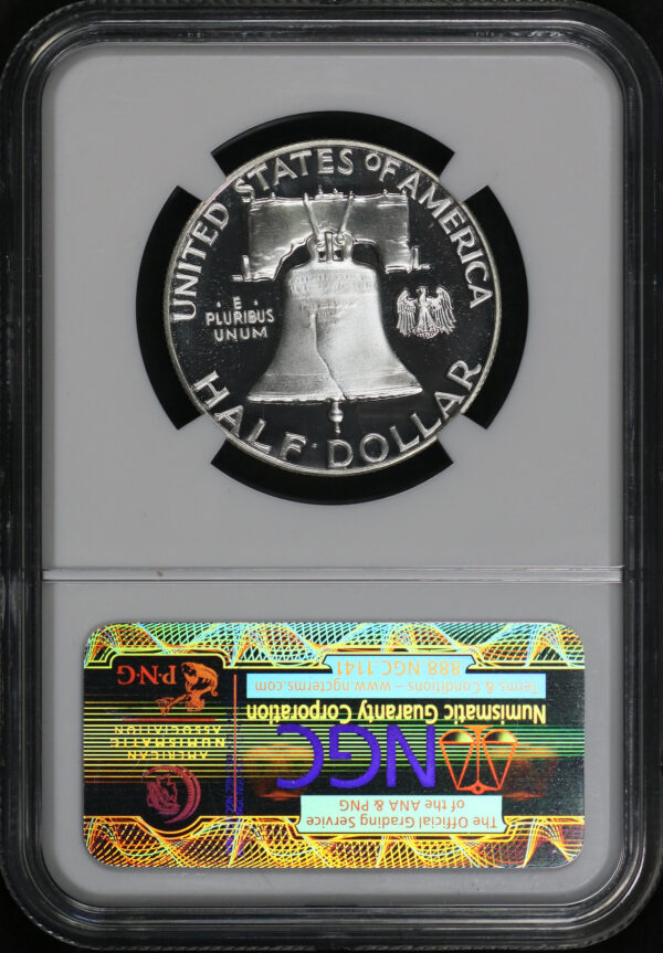 Reverse of this 1962 Franklin Half Dollar NGC PF-68