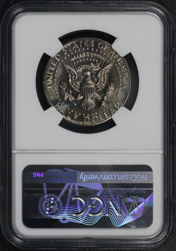 Reverse of this 1972-S Kennedy Half Dollar NGC PF-67 MINT ERROR Obverse Indent