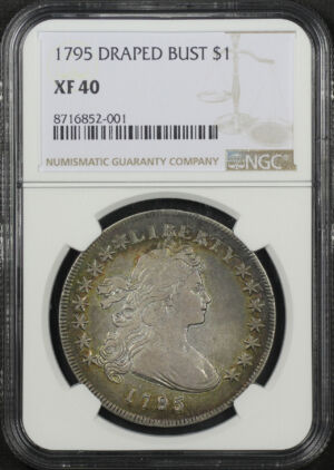 Obverse of this 1795 Draped Bust Dollar NGC XF-40