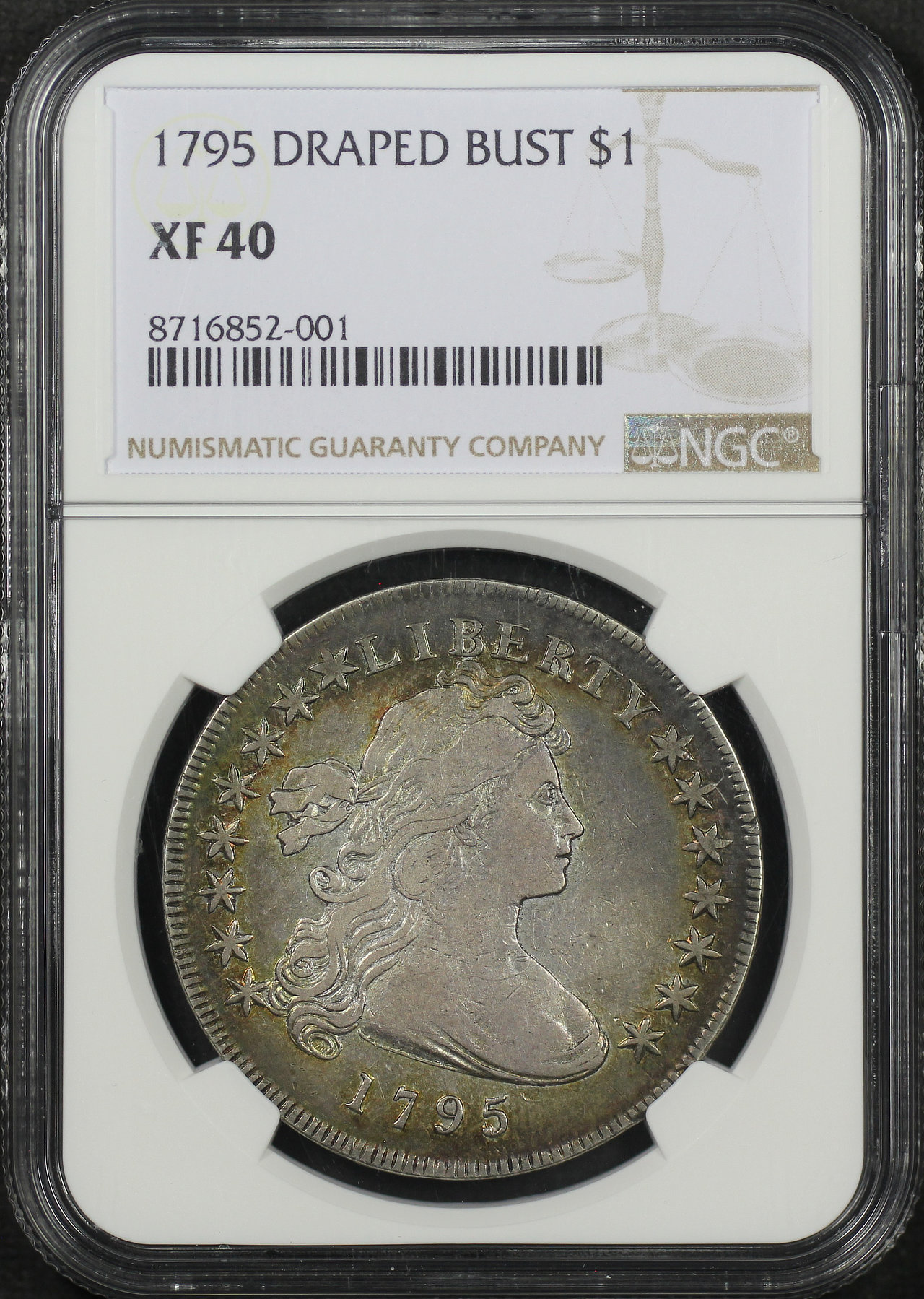 Obverse of this 1795 Draped Bust Dollar NGC XF-40