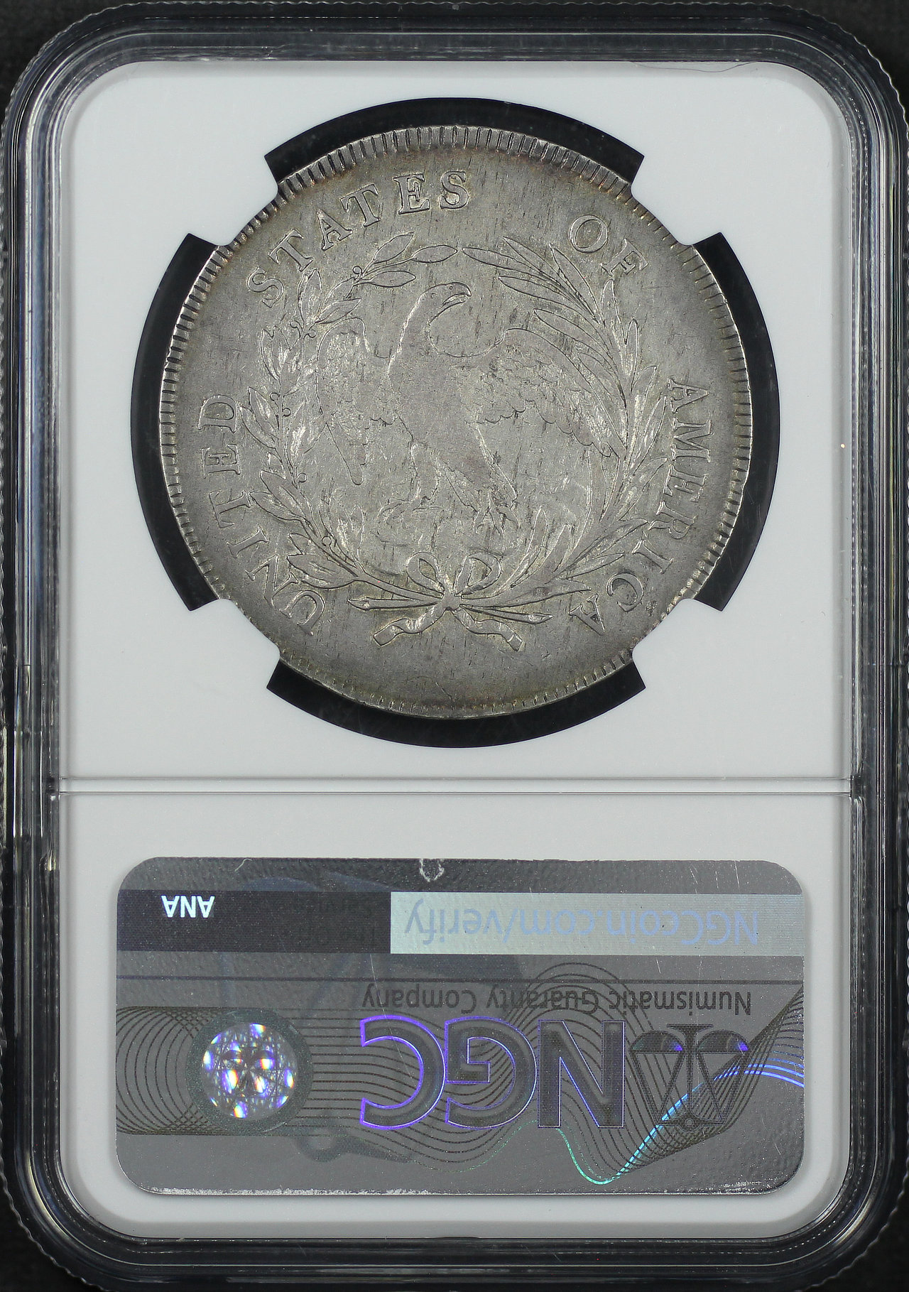 Reverse of this 1795 Draped Bust Dollar NGC XF-40