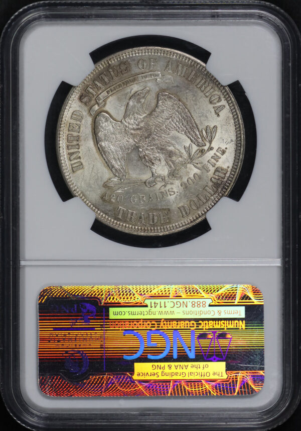 Reverse of this 1877 Trade Dollar NGC MS-61