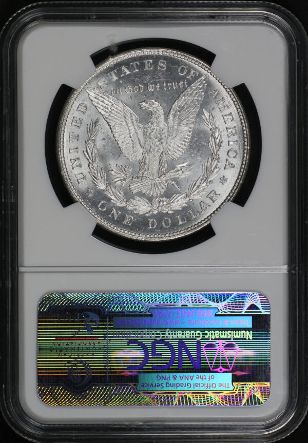 Reverse of this 1878 8TF Morgan Dollar NGC MS-61
